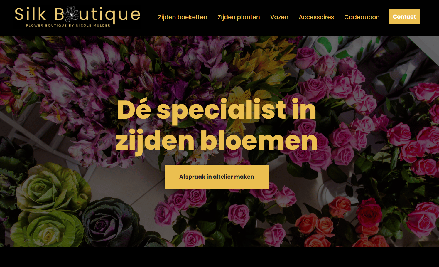Website Bloemist ontworpen door Websiteverbeteraar