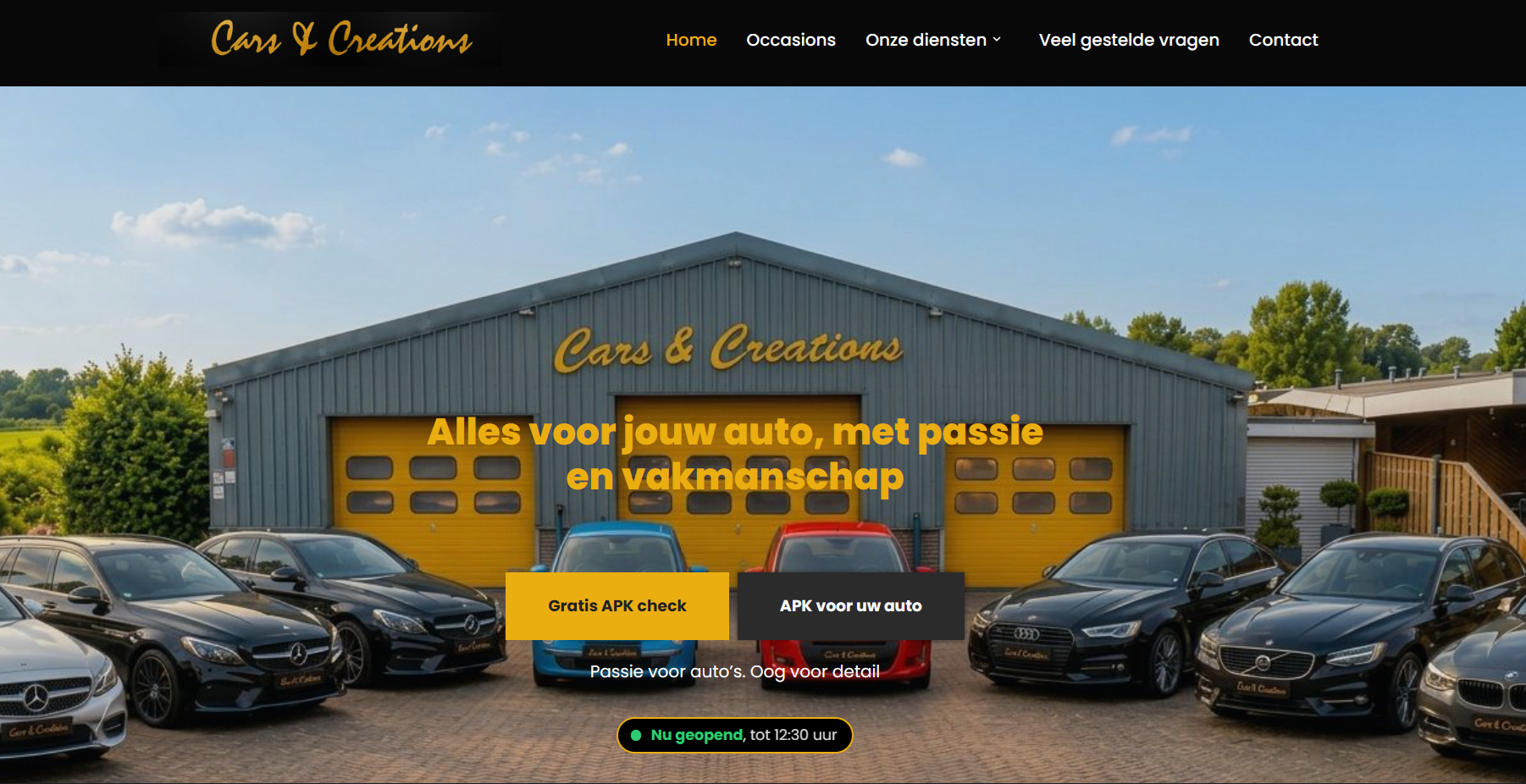 Website Cars and creations ontworpen door Websiteverbeteraar