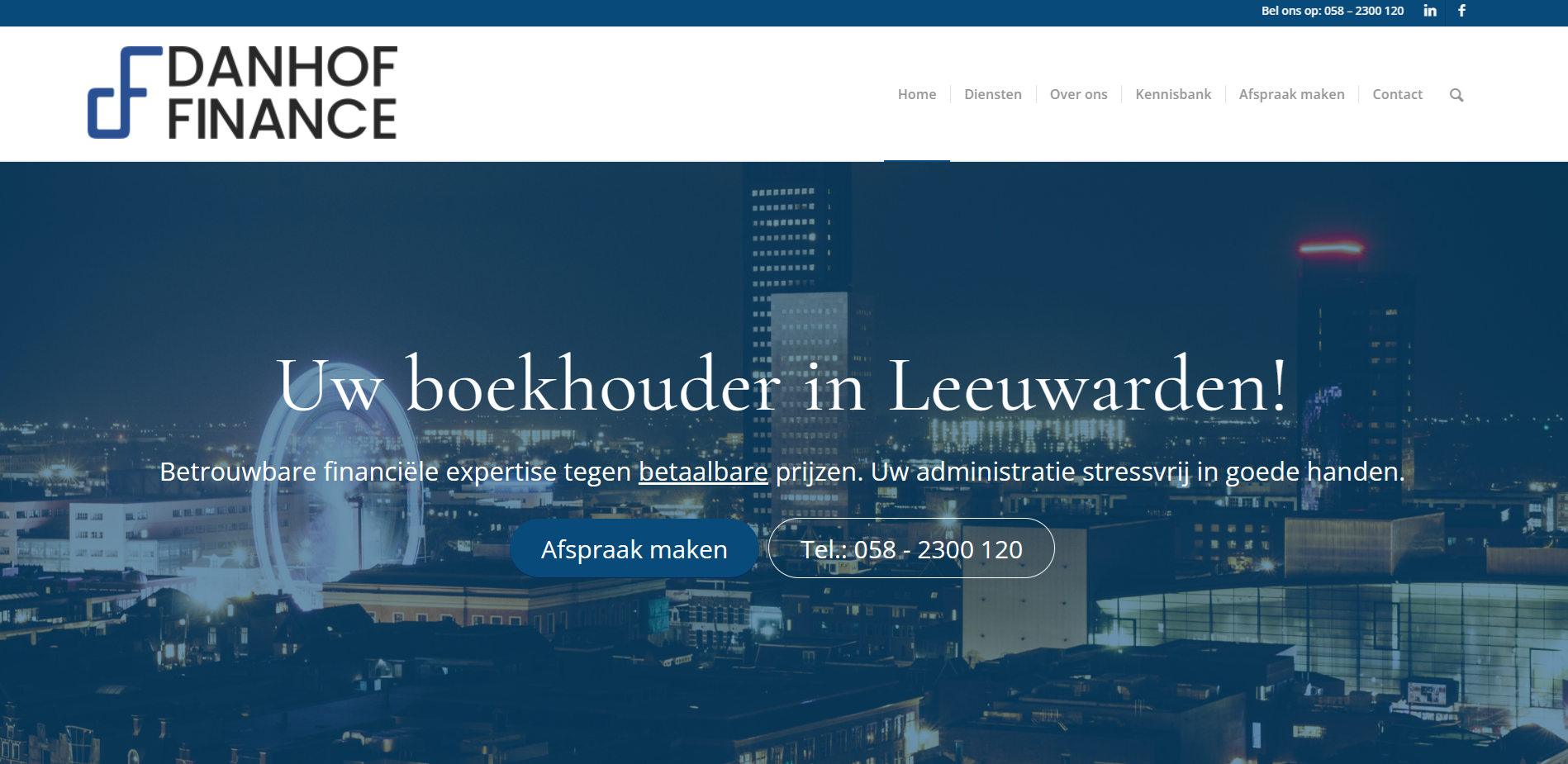 Website Danhof ontworpen door Websiteverbeteraar